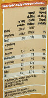 Rurki waflowe z kremem o smaku krówkowym (60%) - Nutrition facts - pl