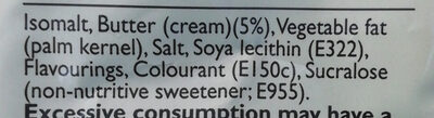 Sugar free butterscotch candy - Ingredients - en