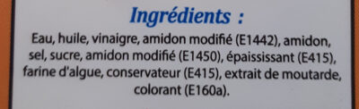 mayonnaise 3 lions - Ingredients - fr