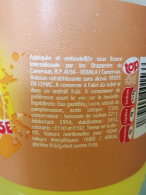 Top Pamplemousse Drink - Ingredients - fr