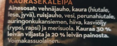Ohut Kauraherkku - Ingredients