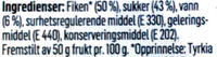 Fikensyltetøy - Ingredients - nb