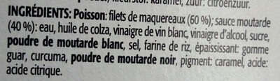 Makreel filets in mosterdsaus - Ingredients - fr