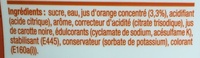 Concentré saveur Orange Sanguine - Ingredients - fr