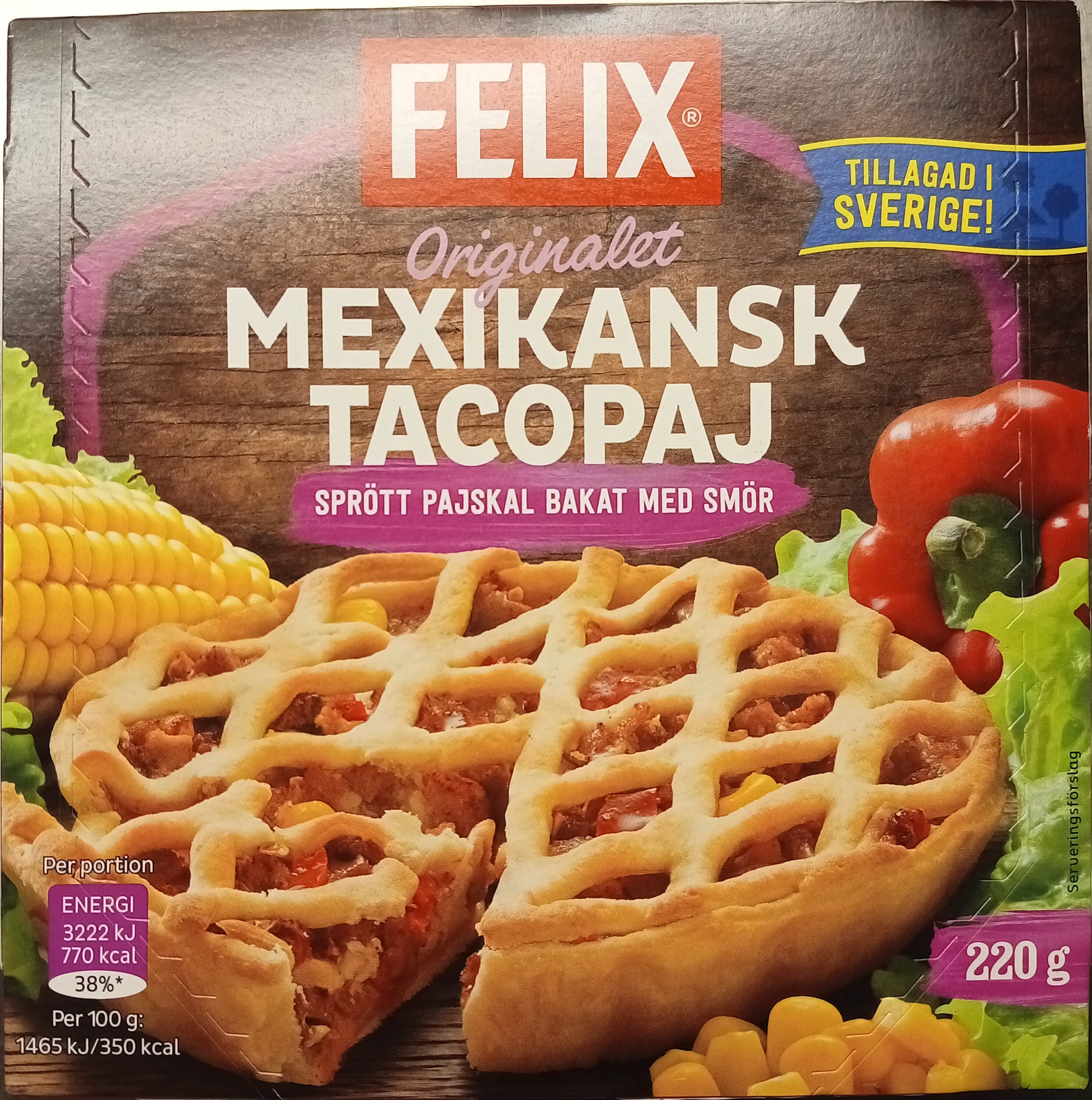 Felix Originalet Mexikansk Tacopaj - Product - sv