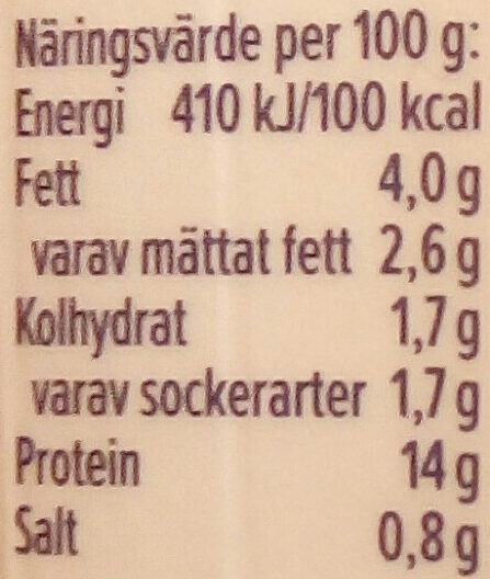 KESO Cottage Cheese Naturell - Nutrition facts - sv