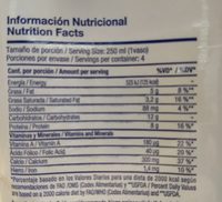Leche Dos Pinos Semidescremada - Nutrition facts - en