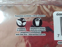 Saladitas - Recycling instructions and/or packaging information - es