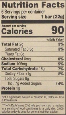 Rice Krispies Treats - Nutrition facts - es