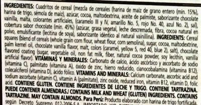 Choco krispies - Ingredients - es