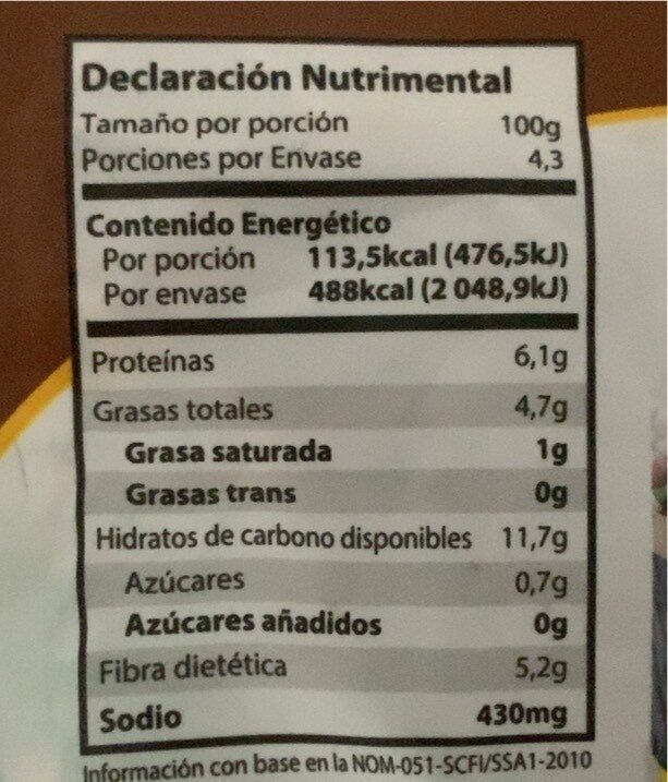 Refried Beans - Nutrition facts - es
