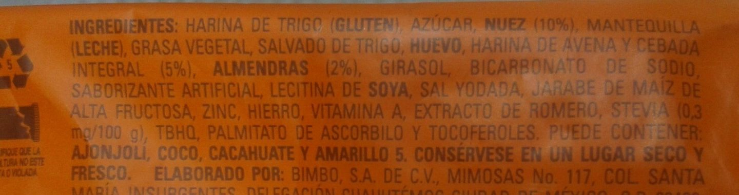 Multigrano - Ingredients - es