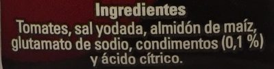 PURE DE TOMATE CONDIMENTADO - Ingredients