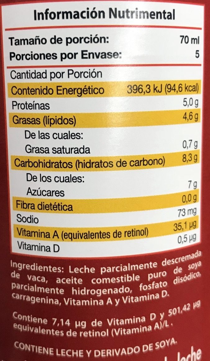 Aurrera Leche evaporada - Nutrition facts - es