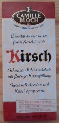 Swiss Milk Chocolate with Kirsch syrup centre - Product
