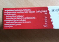 Wernli Choco Petit Beurre Assorti - Nutrition facts - fr