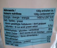 Farine fleur - Nutrition facts - fr