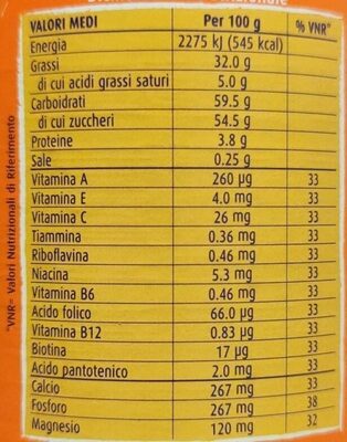 crunchy cream - Nutrition facts - it