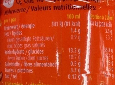 Ovo drink choco - Nutrition facts - fr