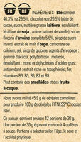NESTLE FITNESS Chocolat Noir Céréales - Ingredients - fr