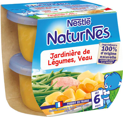 NESTLE NATURNES Jardinière de légumes Veau-2x200g-Dès 6 mois - Product - fr