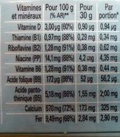 NESTLE MIX Céréales - Nutrition facts - fr