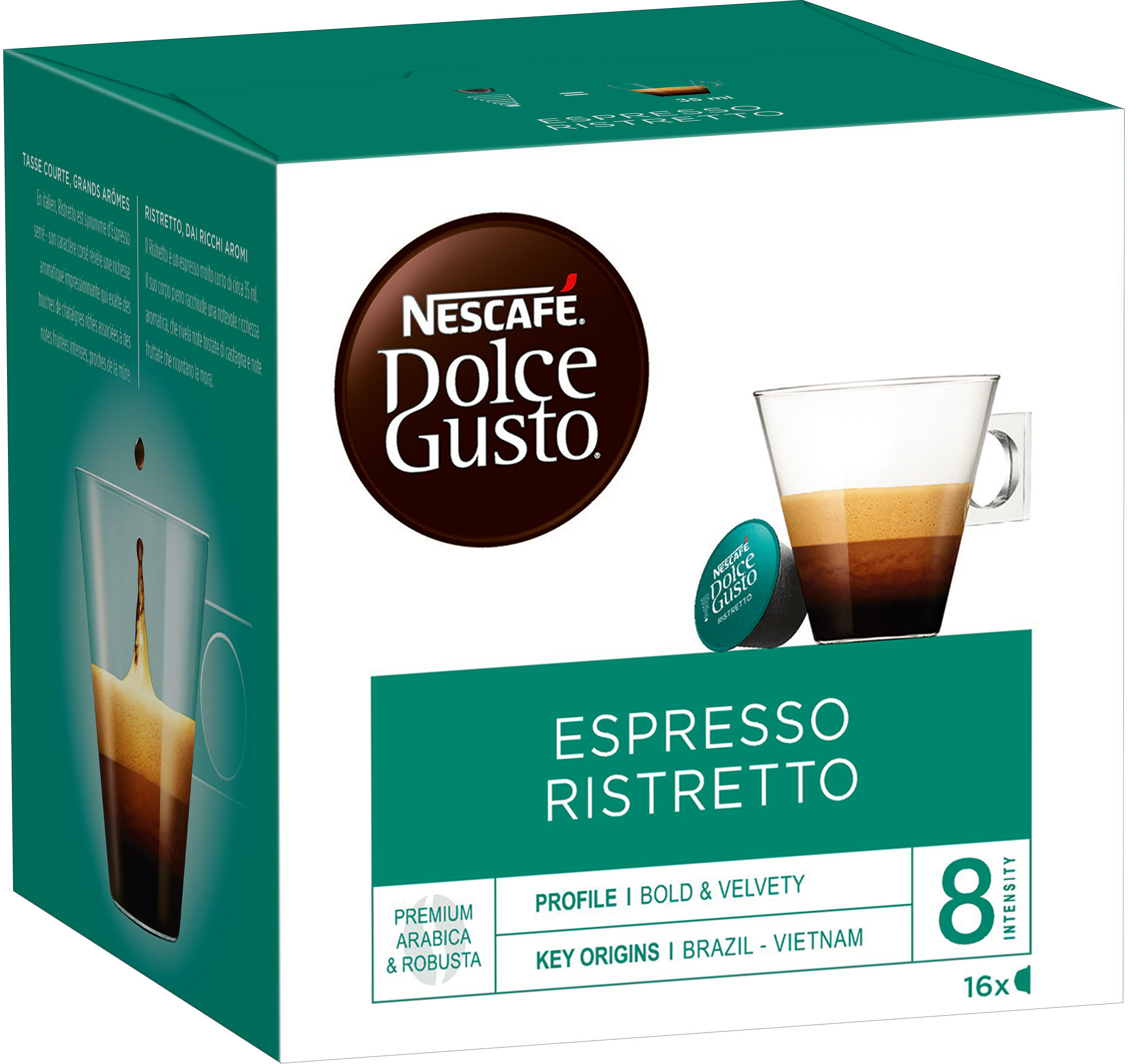 Capsules NESCAFE Dolce Gusto Espresso Ristretto 16 Capsules - Product - fr