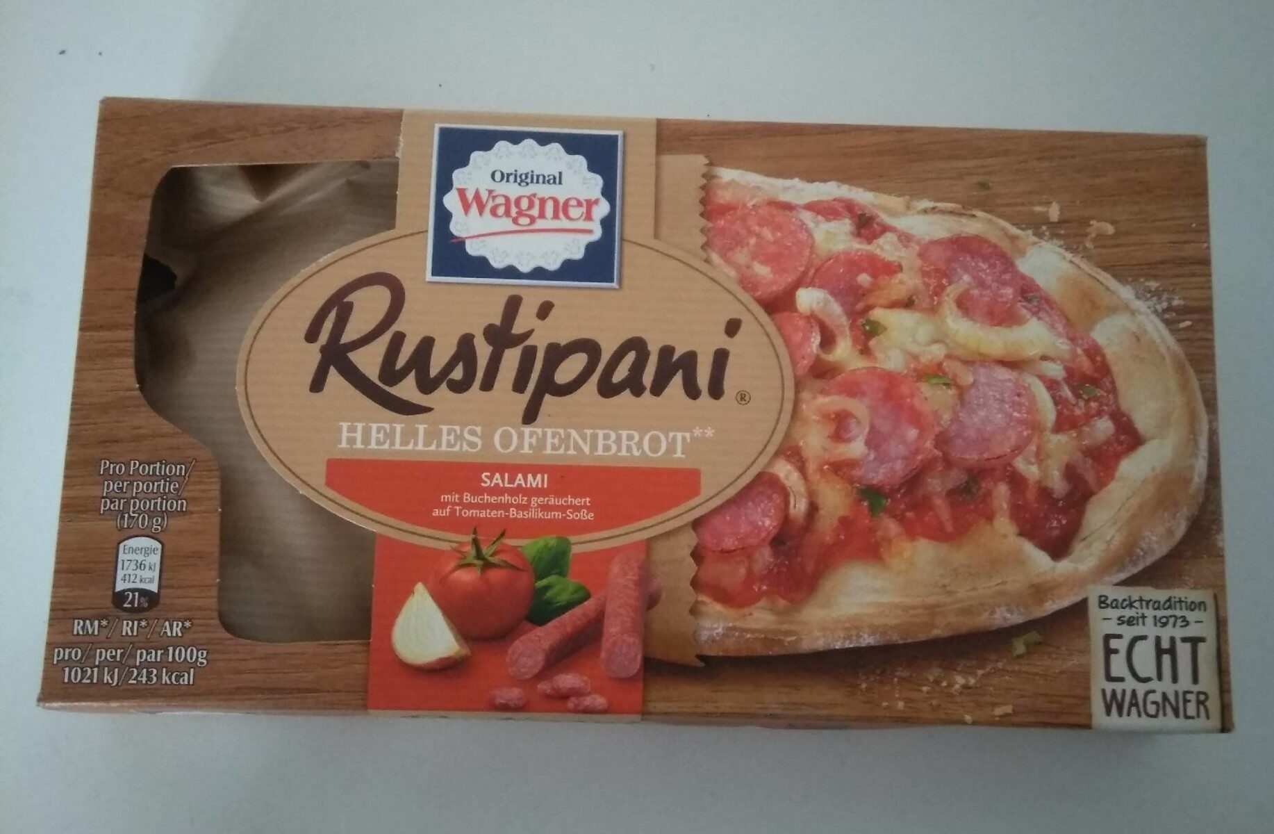 Pizzabrot Rustipani Salami - Product - de