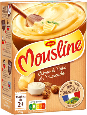 MOUSLINE Purée Crème Muscade (3x65g) - Product - fr