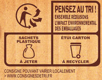 MOUSLINE Purée Crème Muscade (3x65g) - Recycling instructions and/or packaging information - fr