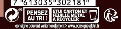 NESTLE L'ATELIER Noir 80% 100g - Recycling instructions and/or packaging information - fr