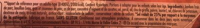 Tendre Noix Charcutier -25% de sel - Ingredients - fr