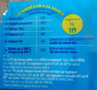HEPAR eau minérale naturelle 1L - Ingredients - fr