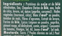 Escalope soja et blé - Ingredients - fr