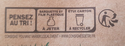 Escalope soja et blé - Recycling instructions and/or packaging information - fr