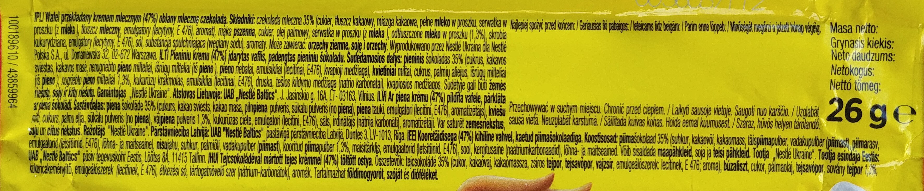 Nestle Nesquik - Ingredients - pl