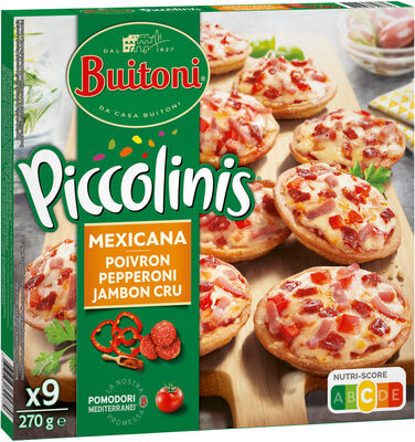 BUITONI PICCOLINIS Mini-Pizzas Surgelées Mexicana 270g (9 pièces) - Product