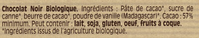 NESTLE DESSERT Noir Bio 170g - Ingredients - fr