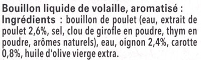 MAGGI Le Bouillon Liquide Volaille 400ml - Ingredients - fr