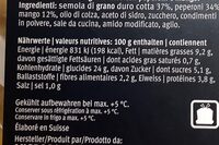 Taboulé avec mangue - Nutrition facts - fr