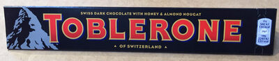 Toblerone Swiss Dark Chocolate with Honey & Almond Nougat - Product - en
