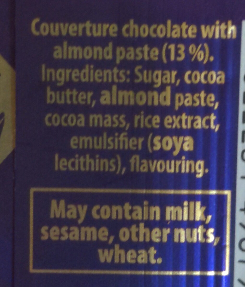 Cadbury Plant Bar - Ingredients - en