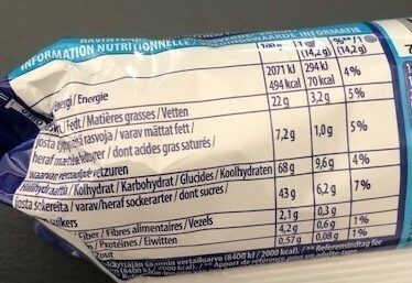 Oreo Double Cream - Nutrition facts - en