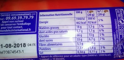 Prince goût tout choco - Nutrition facts - fr
