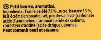 Véritable petit beurre - Ingredients - fr