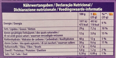 Choco brownie - Nutrition facts - de