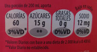Coca Sabor Original - Nutrition facts - es