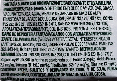 Tri Alfajor Membrillo - Ingredients - es