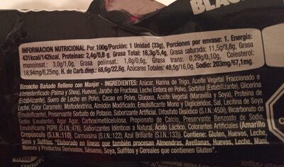 Chocman black - Ingredients