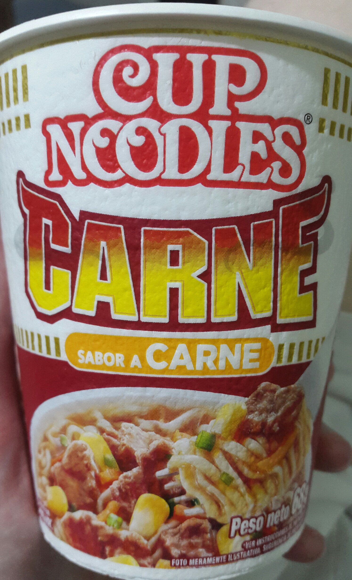 Cup Noodles Sabor a Carne - Product - es